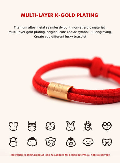 Pulsera Iónica con Signo Zodíaco Chino
