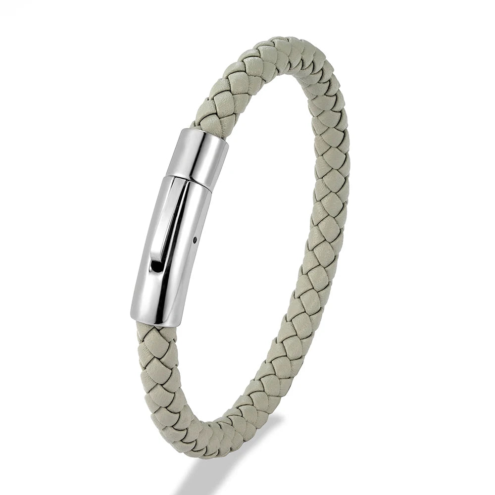 Brazalete Cuero Trenzado