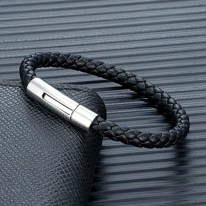 Brazalete Cuero Trenzado