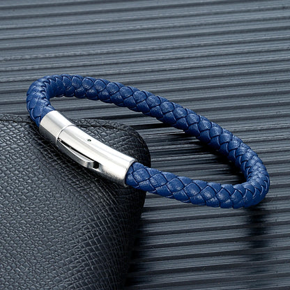 Brazalete Cuero Trenzado