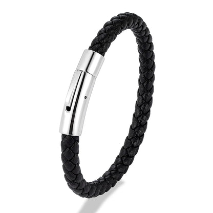 Brazalete Cuero Trenzado