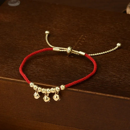 Pulsera Hilo Rojo Campanitas