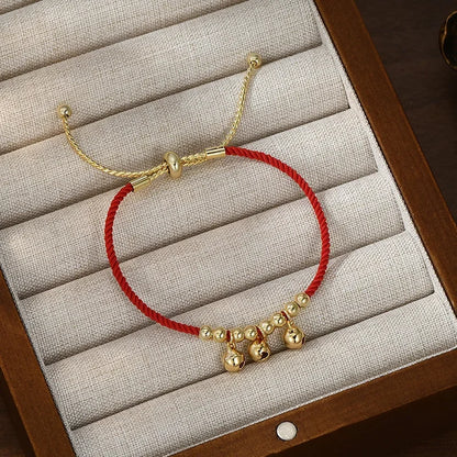 Pulsera Hilo Rojo Campanitas