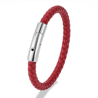 Brazalete Cuero Trenzado