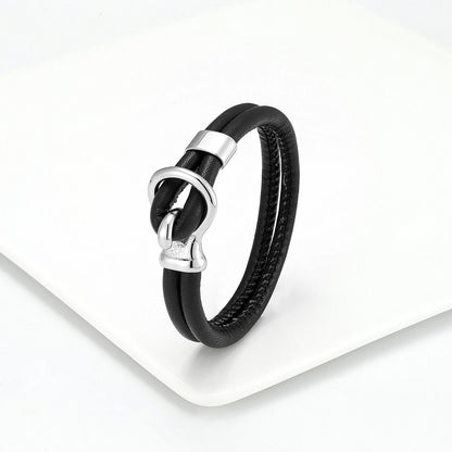 Pulsera Cuero Hombre