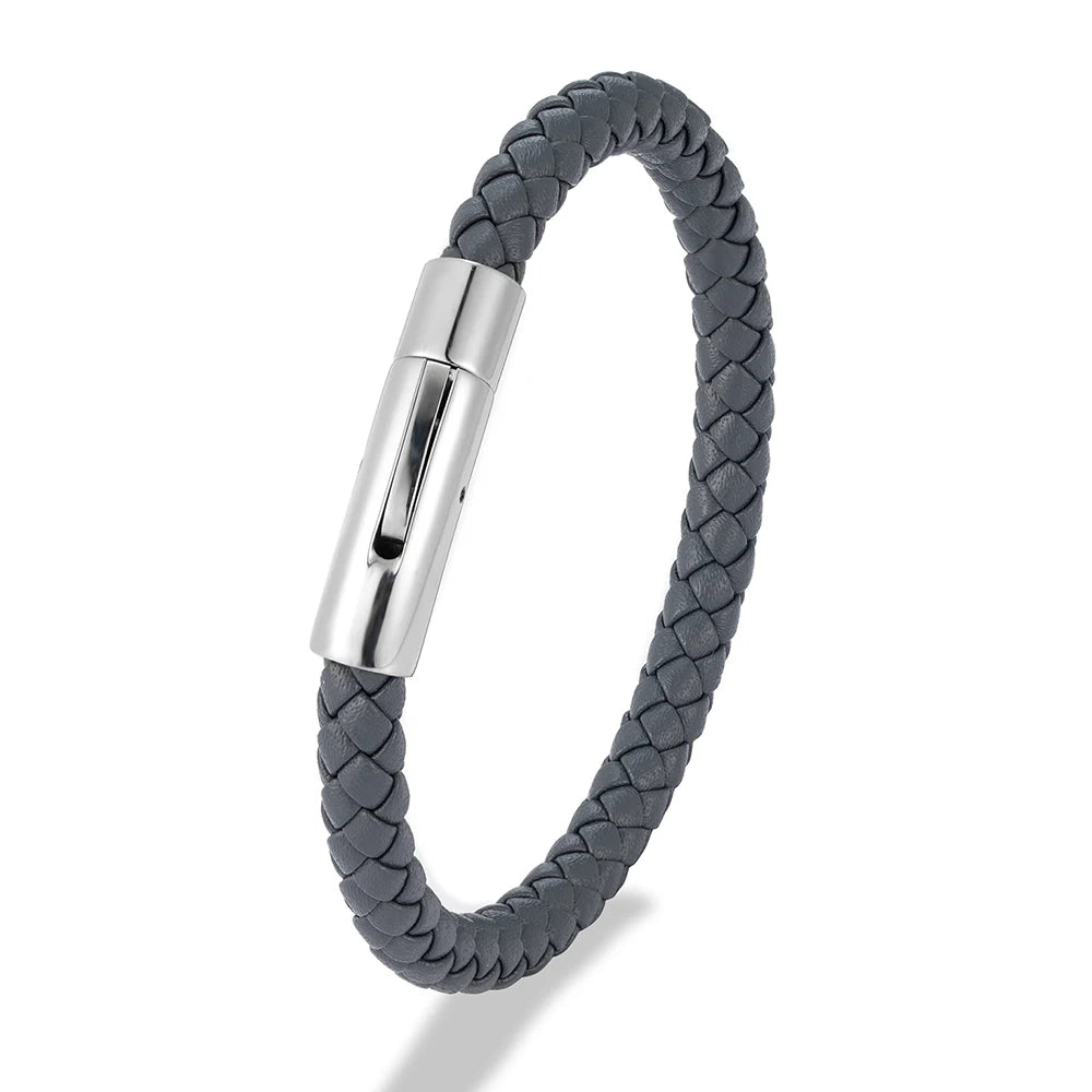 Brazalete Cuero Trenzado