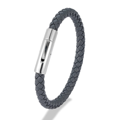 Brazalete Cuero Trenzado