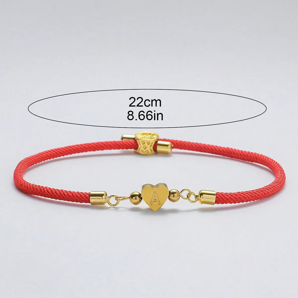 Pulsera Hilo con Iniciales Doradas